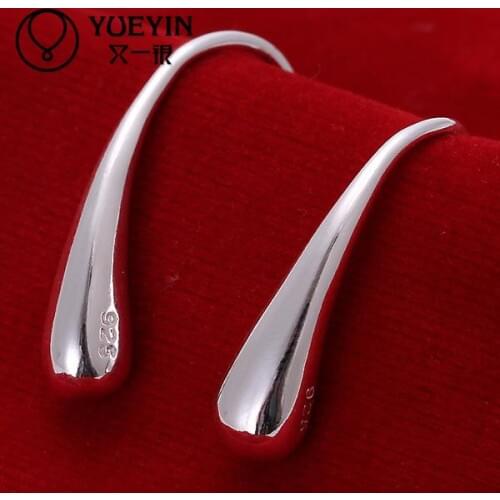 New fashion New Design silver plated jewelry Womens earrings Fashion brincos Earhook Accessories Trendy Wholesale