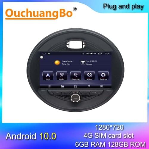 Ouchuangbo Android 10 video player radio recorder for 9 inch mini countryman F55 F56 F57 One 4G Hatchback support GPS DSP