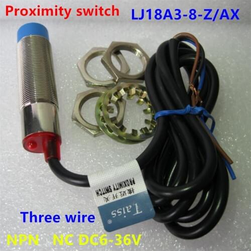High-quality M18 LJ18A3-8-Z/AX 8mm Approach Sensor NPN NC Switch DC 6-36V proximity sensor Switch