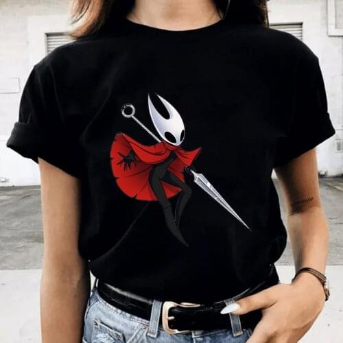 2021 Hollow Knight Tshirts Women Fashion Summer T-shirts Hip Hop Female Printed Top Tees Streetwear Harajuku Funny Woman Tshirts