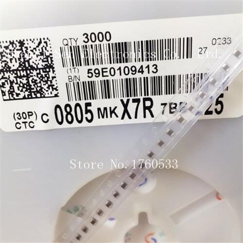 0805 225K X7R 2.2UF 2200nf 16V 300pcs Original authentic and new Free Shipping