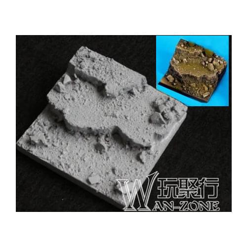 1/35 resin soldier base platform scene assembly 50x50mm