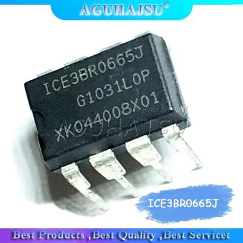 10PCS/lot ICE3BR0665J 3BR0665J 3BR0665 DIP8 into 8 feet LCD 100% good chip