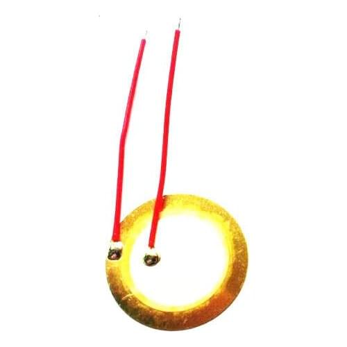 20PCS 27mm Piezo Elements Sounder Sensor Trigger Drum Disc + wire copper