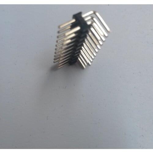 20pcs Gold plated 2.0mm Pitch 2x10 Pin 20 Pin male Double Row bend Pin Header Strip