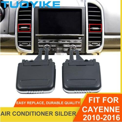 Car Front Left / Right Air Conditioning Center A/C Vent Grille Silder Outlet Tab Clip Repair Kit For Porsche Cayenne 2010-2016