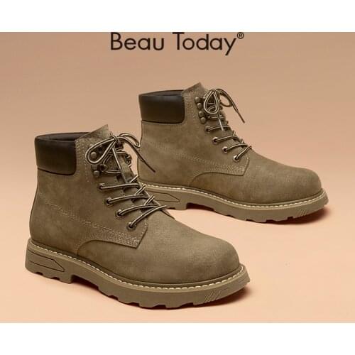 BeauToday Men's Work Shoes