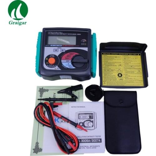 Kyoritsu 3005A Digital Insulation / Continuity Testers Test Voltage 250V/500V/1000V