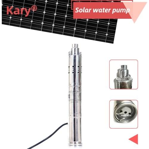 DC12V 150W Solar Pump 3" Solar Submersible Pump High Pressure Solar Water Pump spare parts of screw pump