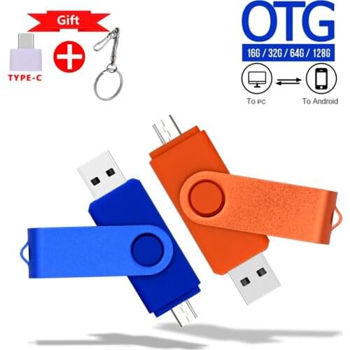 Flash usb memory 4GB 8GB metal OTG pendrive 16GB 32GB usb flash drives 128GB 256GB 64GB cle usb stick pen Type-C key chain gift