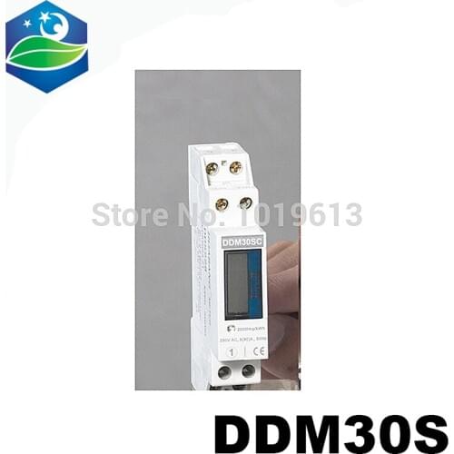 Din rail monitor meter/ DIN RAIL mounting LCD display meter 5(32)A 230VAC