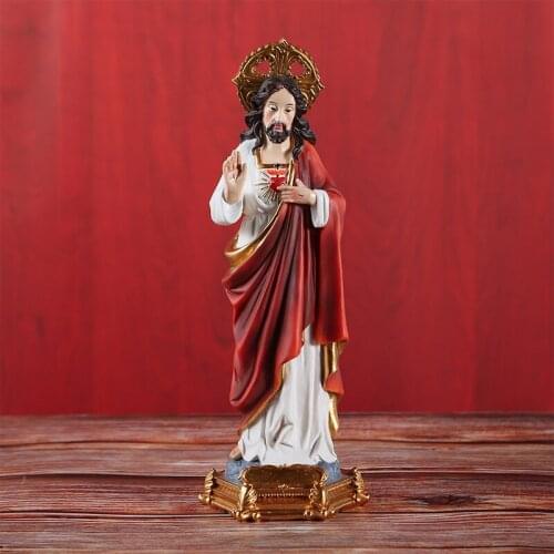 Touching Jesus sanctification ornaments 23cm resin crafts home decoration idol sculpture