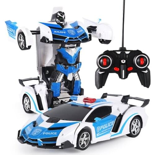 Mini RC Car Remote Controlled Car Toy Transformation Robots Car Kids Battery Powered Cars