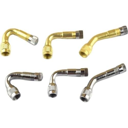 Car, motorcycle, truck inflation nozzle 45°/ 90°/ 135°, extension tube with tire valve, inflation extension tube