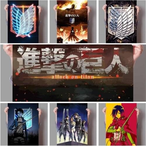 Anime Attack On Titan Wild Passion Wall Art Canvas Painting Nordic Posters And Prints Wall Pictures For Living Room Decoration