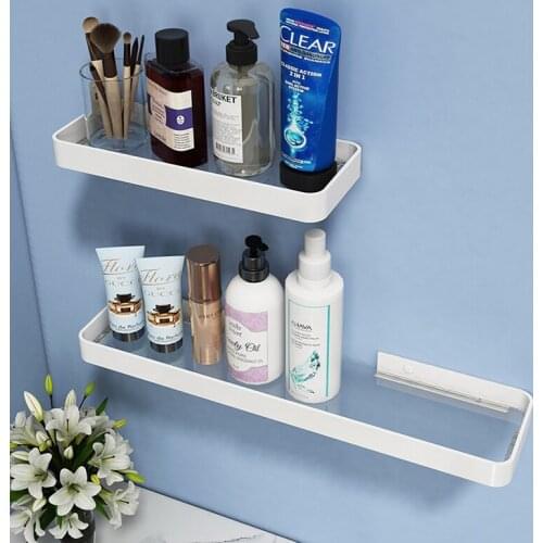 Bathroom Shelves Wall Mount Corner Shelf Storage Rack Shampoo Holder Cosmetic Rack Kitchen Storage Basket Bathroom Accessories