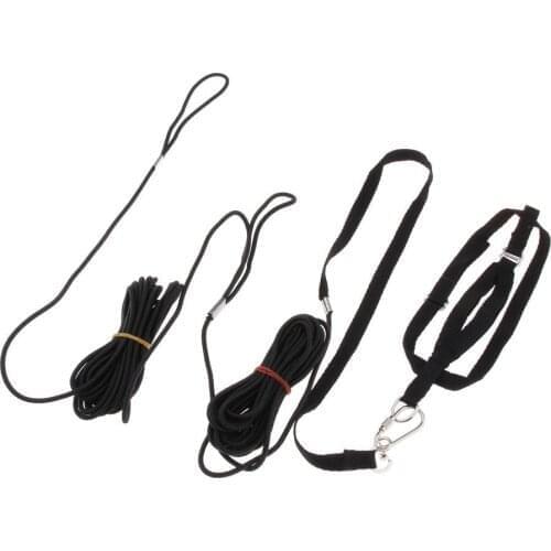 Set of 3 8 meter bird leash anti-bite rope flying harness with parrot budgerigar
