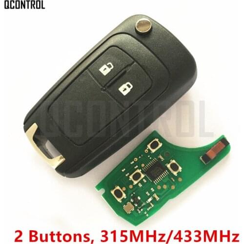 QCONTROL Car Remote Key DIY for Chevrolet Malibu Cruze Aveo Spark Sail 2 Buttons with Chip