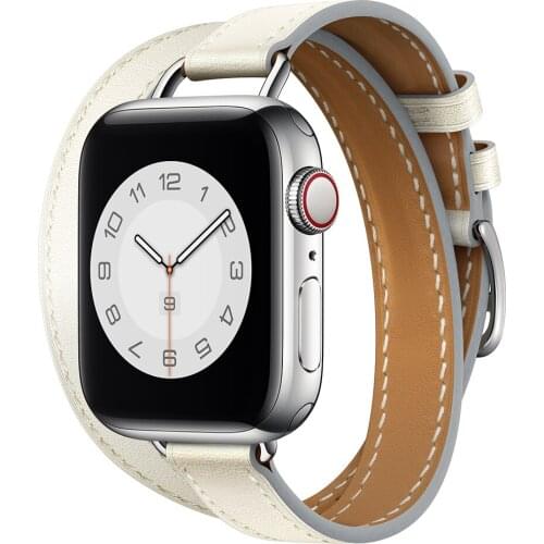 Strap For Apple Watch band 44mm 40mm iwatch band 42mm 38mm leather watchband bracelet correa for apple watch series 6 SE 5 4 3 2
