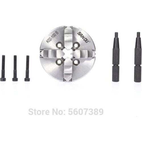 San ou K02-100 B 4 jaw chuck 100MM manual lathe chuck 4-Jaw Self-centering Chuck