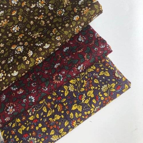 150x50cm Twill Cotton cloth Environmental Protection Small Floral Handmade DIY sewing fabric