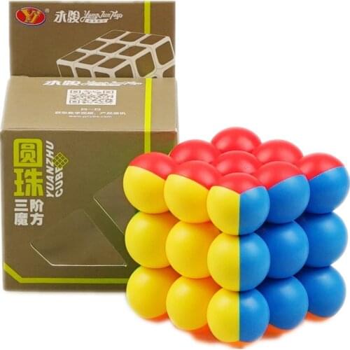 YJ Ball Magic Cubes Professional 3x3x3 6CM Ball Magic Cubes Twist Puzzle Toys for Children Gift Educational Toy