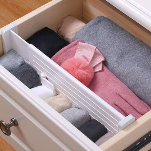 Retractable Drawer Storage Divider Multi-function Partitions Divider Cabinet Drawer Separator Divider Home Storage Organizer