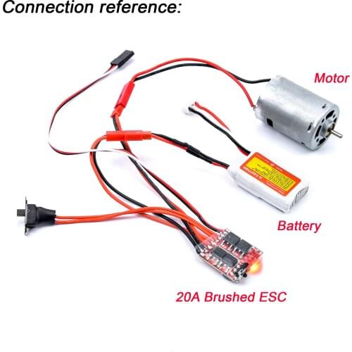 High Quality RC ESC 20A / 30A Brush Brushed Motor Speed Controller w/ Brake for RC Car Boat Tank