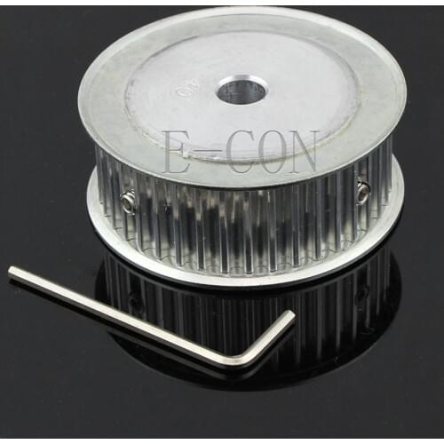 5pcs HTD5M40 Timing Pulley 40teeth Alumium Bore 6mm/6.35mm/8mm/10mm/12mm/15mm/17mm/20mm Teeth Width 21mm