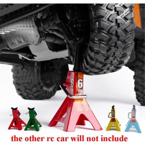 6 Ton Scale Metal Simulation Height Jack Stand Repair Tool for 1/10 D90 Axial Wraith SCX10 Crawler RC Off-road Car Accessories