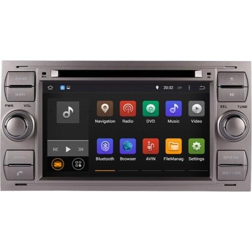 Android 10.0 Car Radio Stereo Car GPS Navigation For Ford Focus/Mondeo/S-max/Connect 2005-2007 Wifi OBD Octa Core 4G+64G