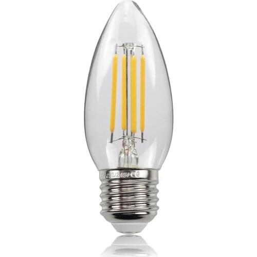 Antique LED bulbs Creative Soft light Candle modeling Decorative lamp Spherical warm light Personalized retro lamp E27 4W