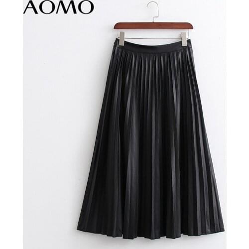 Женские плиссированные юбки AOMO China At AliExpress