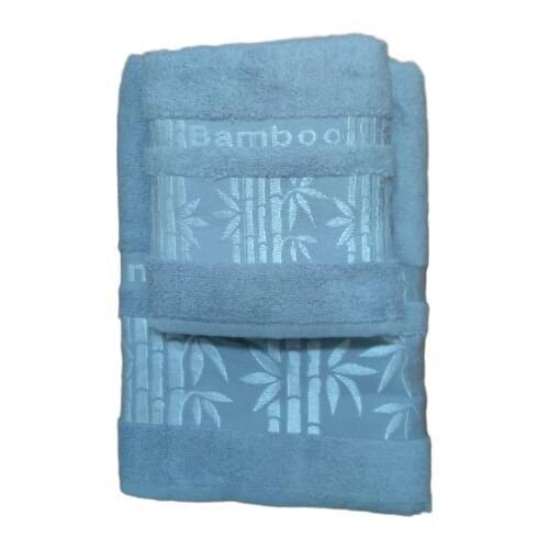 Bamboo Bamboo Bathroom and Head Towel 2'li Set