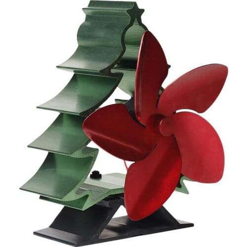 Home Use Fireplace Fan 5pcs Metal Blade Thermal Energy Conversion No Electricity Smart Energy Saving Heated Powered Stove Fan