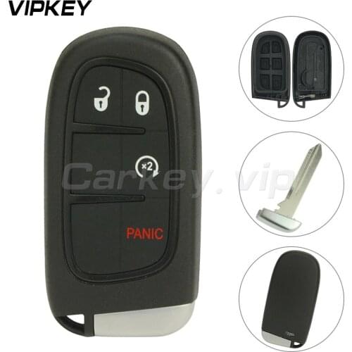 Remotekey smart key case 3+1 button 2013 2014 2015 2016 for Dodge Ram 1500 2500 3500 GQ4-54T replacement