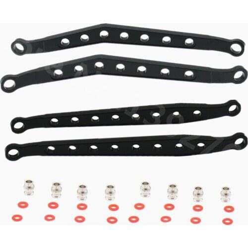 CNC RC Cars Upgrade Parts AX80083 AX30792 Front/Rear Upper Lower Chassis Links Set For 1/10 Axial Wraith AX90018 AX90020 AX90031