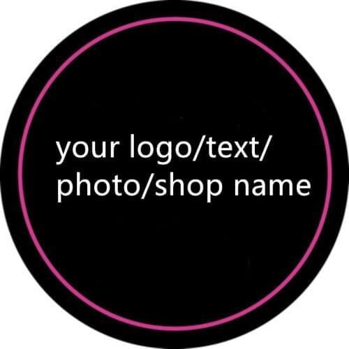 Fleece 3D Print carpet logo Customized personality shop name hotal rugs clothing store photo round carpet custom logo mat