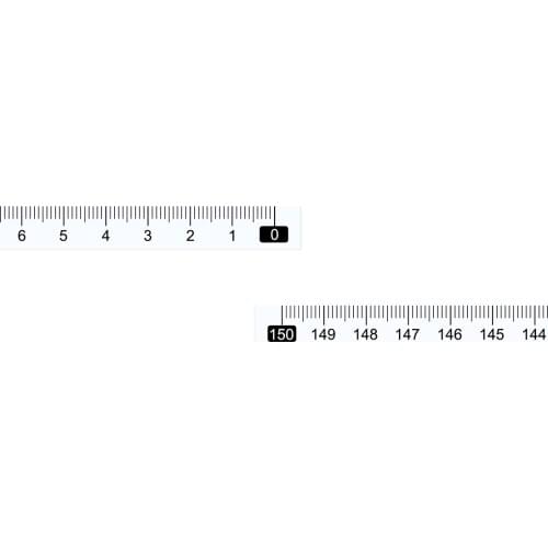 Uxcell Adhesive Backed Tape Measure Right to Left Reading Workbench Ruler