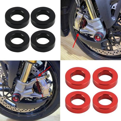 4pcs Motorcycle Front Brake Caliper Spaces Kit For Aprilia RSV4 Racing Factory RSV4 RR Tuono V4 1100 Factory 1100 RR 2017-2018