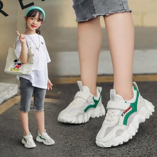 Kids Hot Childrens tennis running Shoes Girls Sneakers kindergarten student Shoes Breathable princess girl casual Sports Shoes