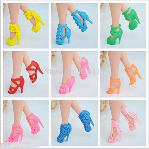 Doll Shoes Heels Short Boots Stage Cake Baking Ferrite Naked Eva General Parts Fit The 29 Dolls Fashion Girls Plastic 2021