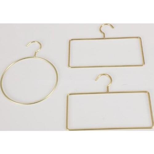 Nordic square hanger household metal iron art square cool hanger scarf towel underwear tie rack pants rack