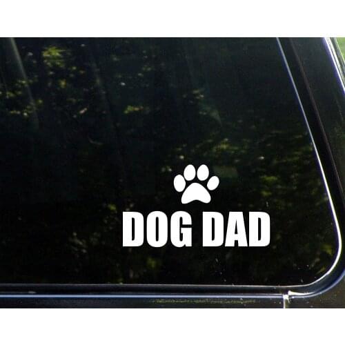 Dog Dad Die Cut Decal Bumper Sticker For Windows 15cm