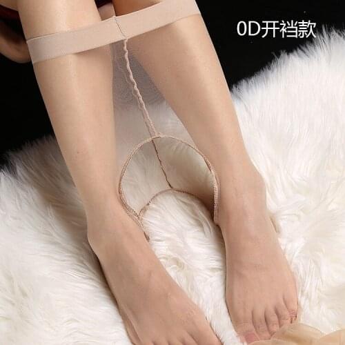 Extremely thin 2D do not take off crotch stockings toes transparent four sides carved out ultra-thin