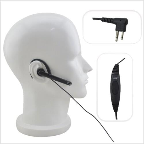 One-Wired G-Hook Ear Bar Boom mic 2-pin M plug Earpiece for Motorola Radio Walkie Talkie GP300 GP88S CP040 CP180 CT450 PRO2150