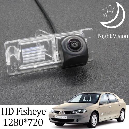 Owtosin HD 1280*720 Fisheye Rear View Camera For Renault Laguna II III Hatchback 2001-2015 Car Reverse Parking Monitor
