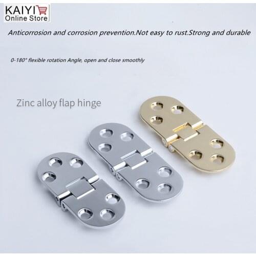 Zinc alloy turn hinge cabinet half round hinge turn version thickened hinge furniture hardware accessories