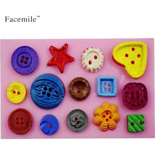 3D diy buttom silicone fondant tools silicon fondant mold cake accessories Baking & Pastry Tools 50-25 Gift