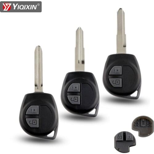 YIQIXIN Remote Car Key Case Shell For Suzuki SX4 Vitara Alto Lgins Splash Vauxhall HU133R/TOY43/SZ11R Blade 2 Rubber Button Pad